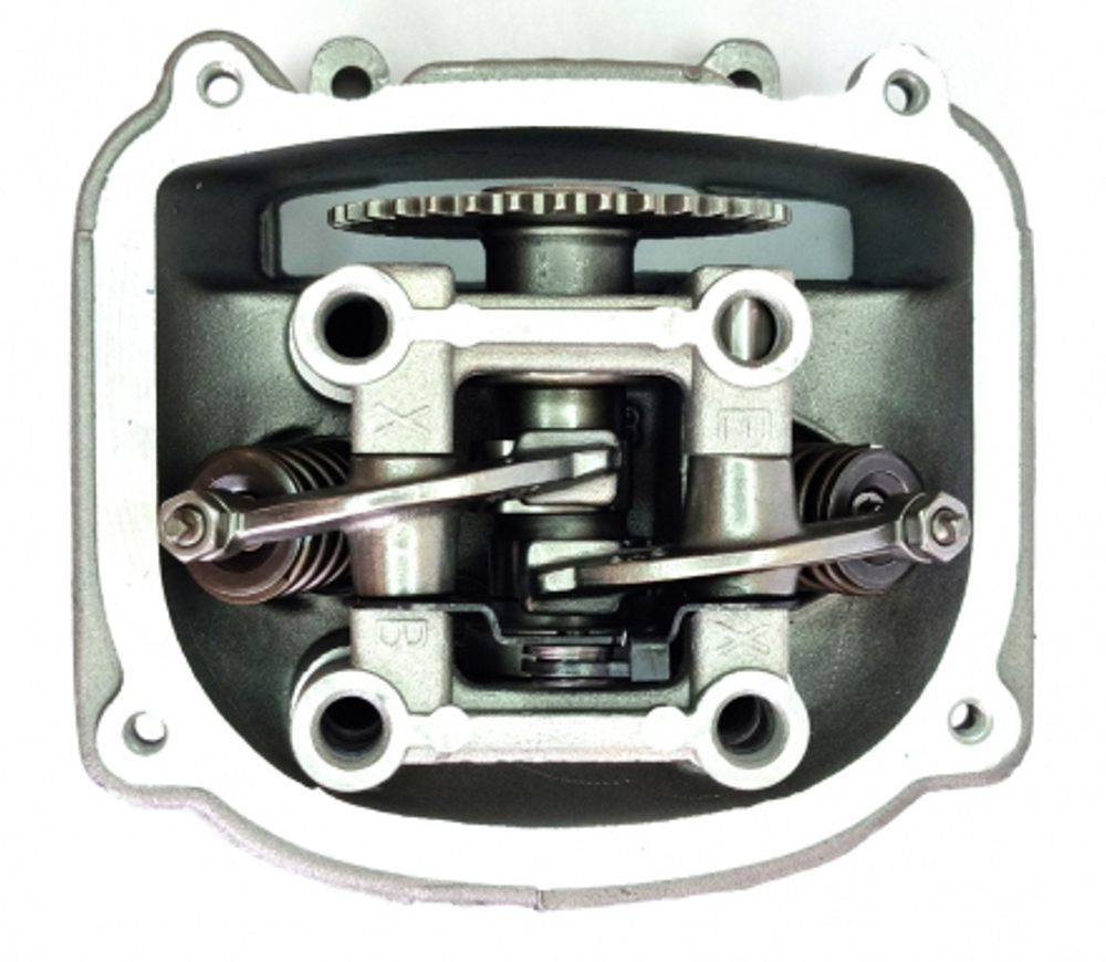 Головка цилиндра 4х такт. дв. 157QMJ 150cc (57,4мм.) (клапана+постельраспред.+распредвал+звезда ГРМ)