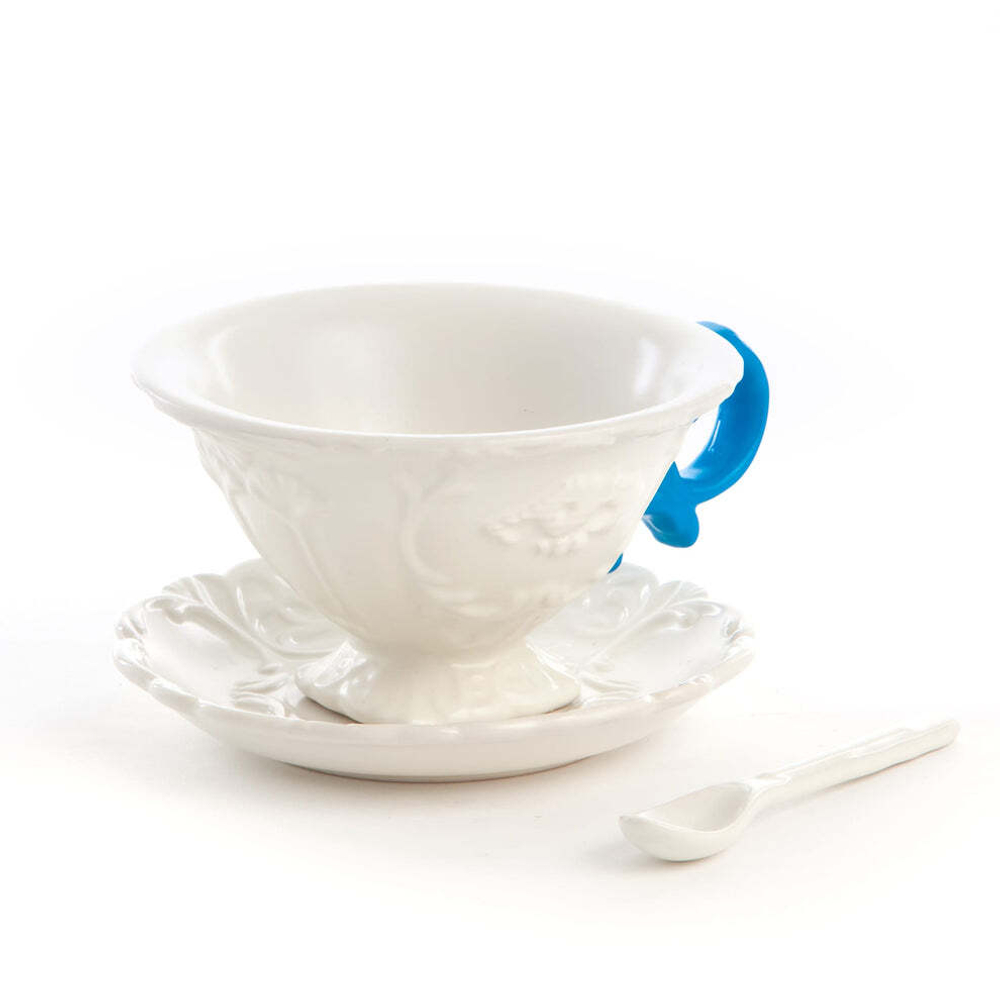 Чайная чашка с блюдцем Seletti I-Wares Light Blue (180 мл)