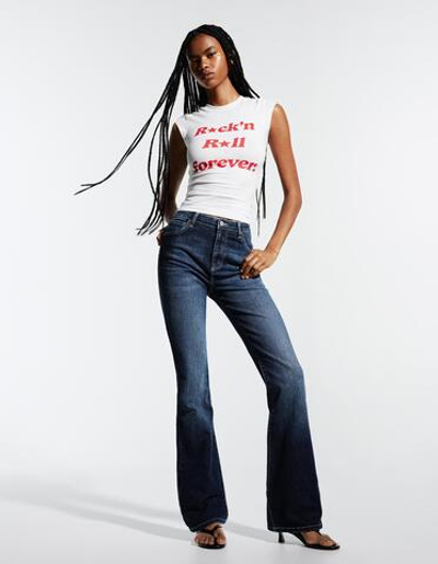 Женские расклешенные джинсы - BERSHKA