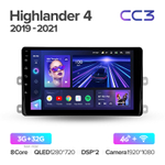 Teyes CC3 9" для Toyota Highlander 2019-2021