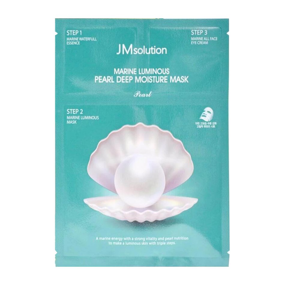 Трёхшаговый увлажняющий набор JMsolution Marine Luminous Pearl Deep Moisture Mask 1шт