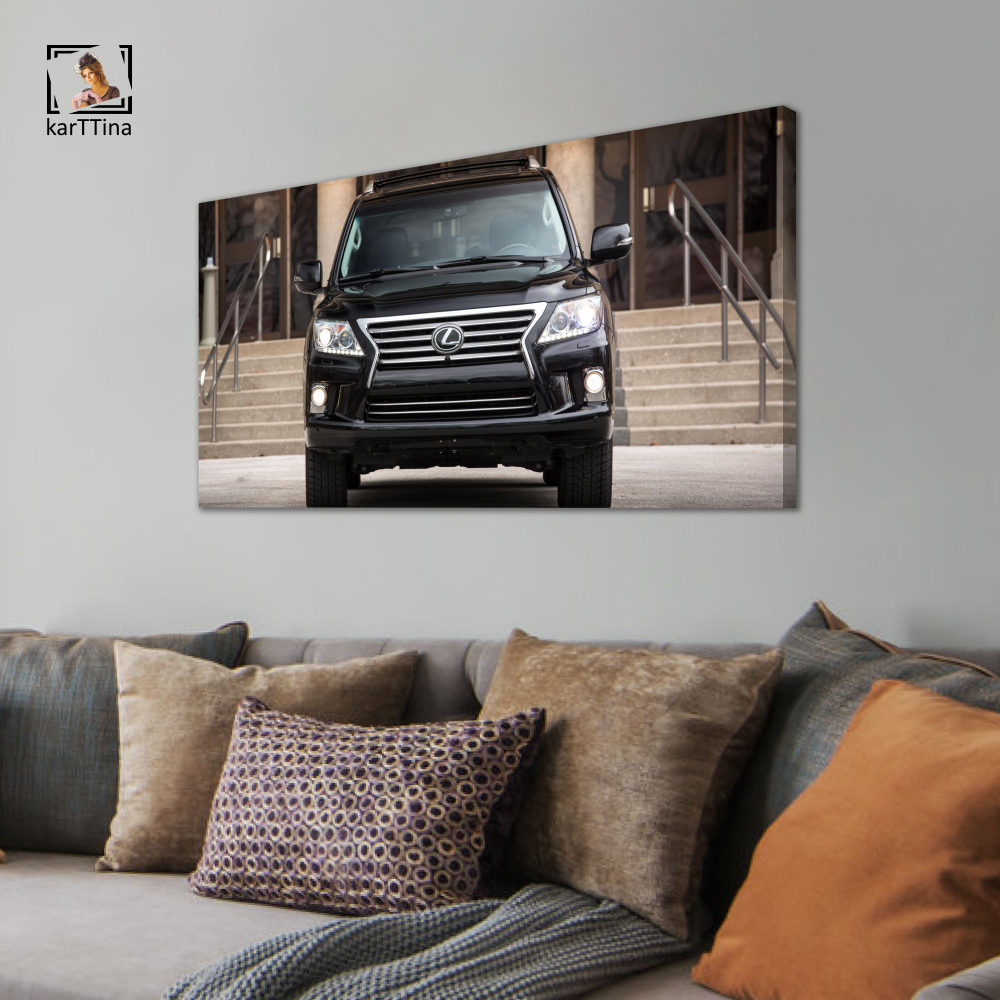 Картина на стену "Lexus LX" 80х40 см