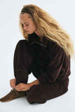 Велюровый свитшот на молнии - H&M