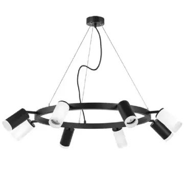 Люстра подвесная 8*GU10 LR0183743640 черный/белый Rullo Lightstar