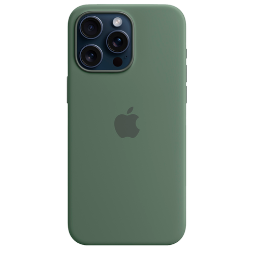 Силиконовый чехол с поддержкой MagSafe Apple Silicone Case для iPhone 15 Pro Max, Cypress (Кипарис)