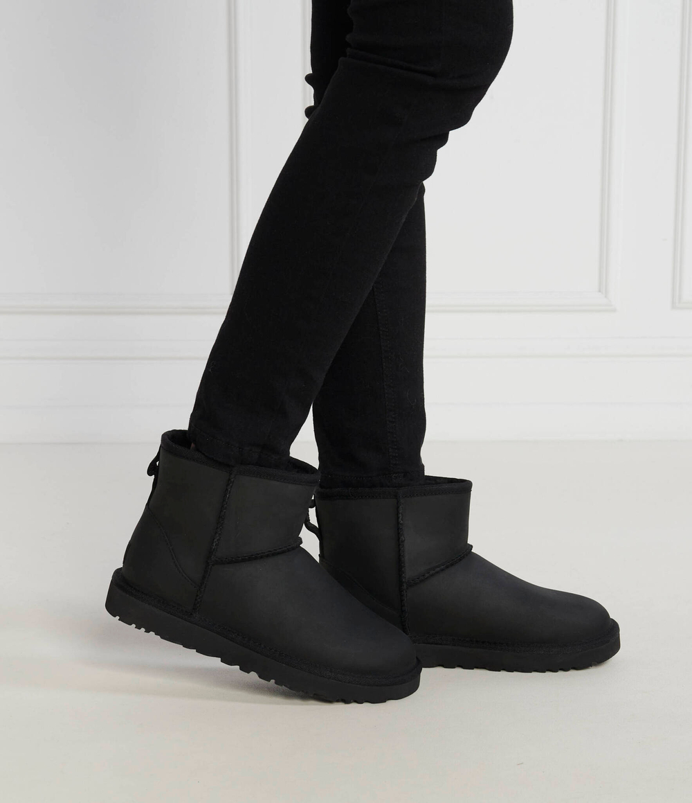 Кожаные угли classic mini UGG - черный(1016558)