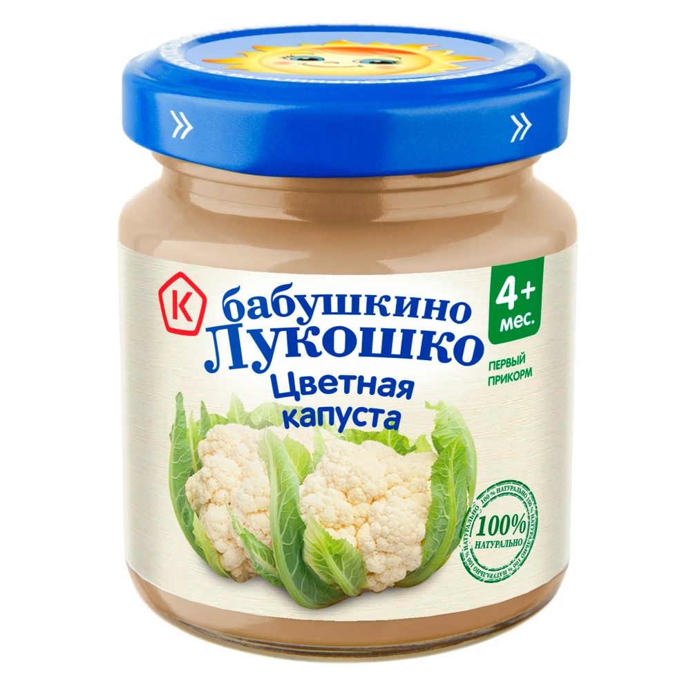 Пюре Бабушкино лукошко Цветная капуста с 4 мес 100 г