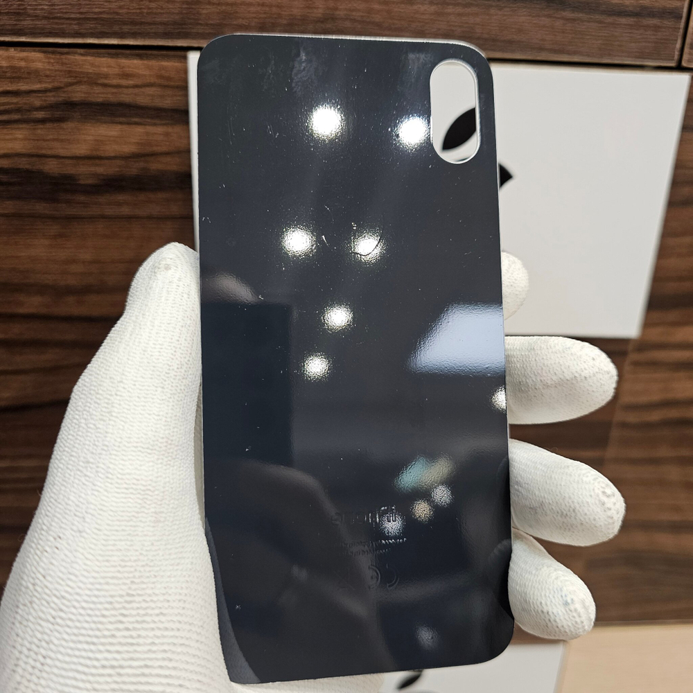 Крышка для iPhone X - задняя стеклянная панель "премиум качество" (белого цвета)