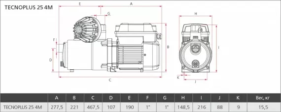 Насосная станция Espa TECNOPLUS 25 4M 230 50/60