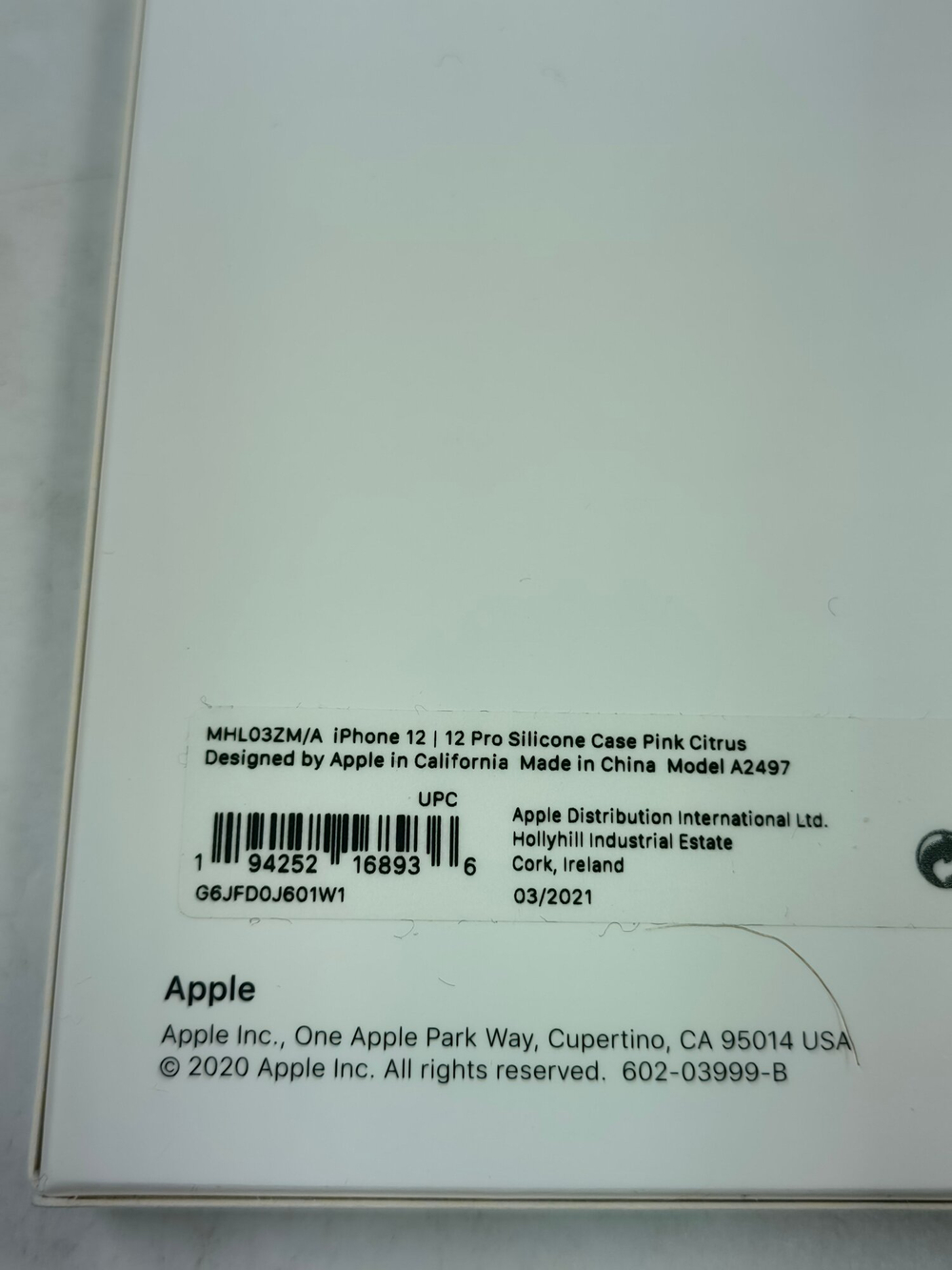 Силиконовый чехол Apple iPhone 12 / 12 Pro с MagSafe, цитрусово-розовый, MHL03 (Из Финляндии)
