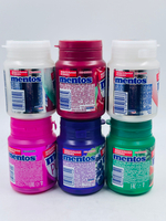 Mentos MIX 6 жевательная резинка без сахара Pure fresh/white, 6 вкусов (Нежная мята, Виноград, Арбуз, Клубника, Вишня, Тутти-Фрутти), 6 шт. по 54 г
