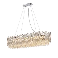 Люстра подвесная NewRgy NWK135-L1000*W300*H240(1200) CHROME, 10×40 Вт, хромированная