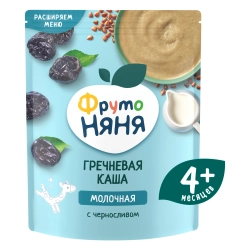 Каша Фрутоняня молочная Гречневая чернослив 200г