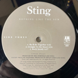 Винтажная виниловая пластинка LP Sting Nothing Like The Sun (Япония 1987) (Оби) The Lazarus Heart