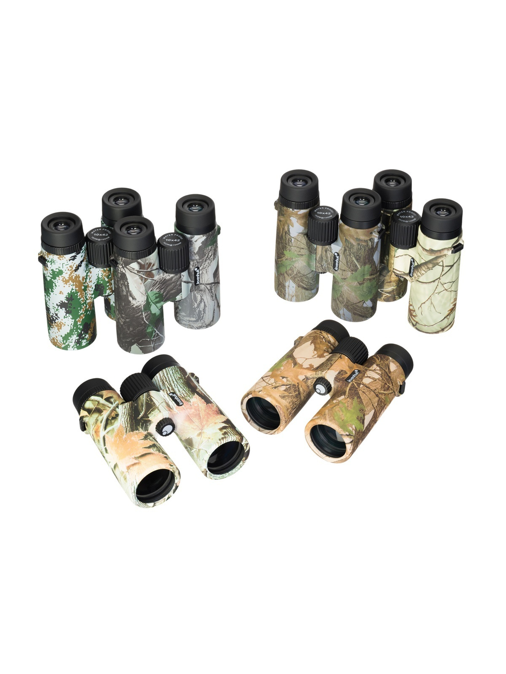 Бинокль камуфляжный Levenhuk Camo 10x42 с сеткой