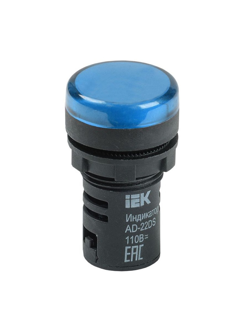 Лампа светосигнальная AD22DS d22мм 24В AC/DC син. KARAT IEK BLS10-ADDS-024-K07