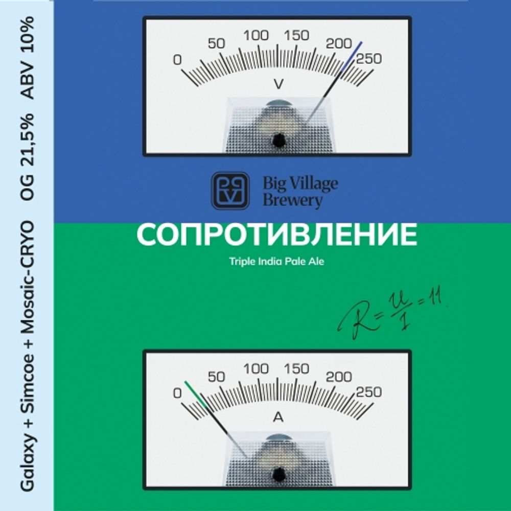 Пиво Биг Вилладж Сопротивление / Big Village Soprotivlenie 20л - кег