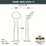 Ландшафтный светильник Fumagalli LUCIA 1R3.613.X10.LYE27