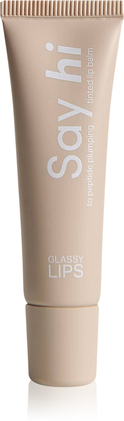 Say Hi Glassy Lips - Тонирующий бальзам для губ с пептидами оттенок Nude, 10 ml