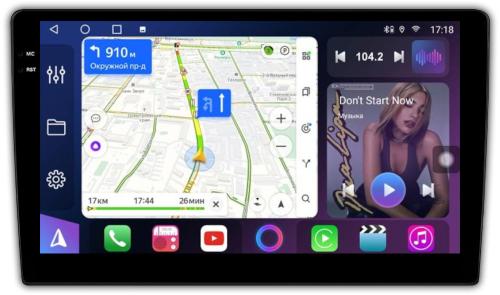 Магнитола для Hyundai i40 2011-2017 - FarCar S500-TS10 монитор 9.5" QLED на Android 14, Быстрая, CarPlay, 4G SIM-слот