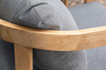 Кофейный комплект из тика Joygarden ВЕНТО, Natural Teak, серый