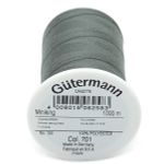 Нитки оверлочные Gutermann Miniking 120 (1000 метров), 5 кат. | 701 стальной серый