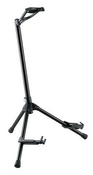 K&M 17685-000-55 black Memphis 20 стойка для гитар с фиксатором складн.