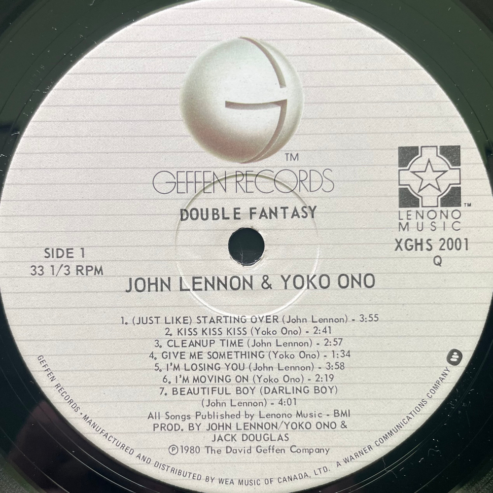 John Lennon & Yoko Ono ‎– Double Fantasy (Канада 1980г.)