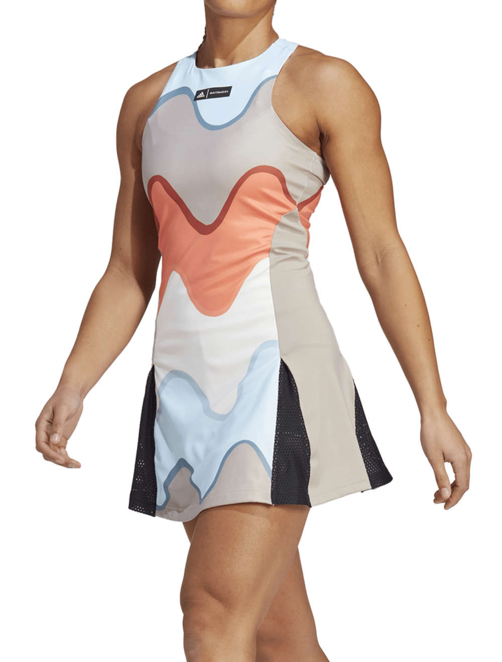 Женская Платье теннисное Adidas Marimekko Tennis Dress - разноцветный/semi coral