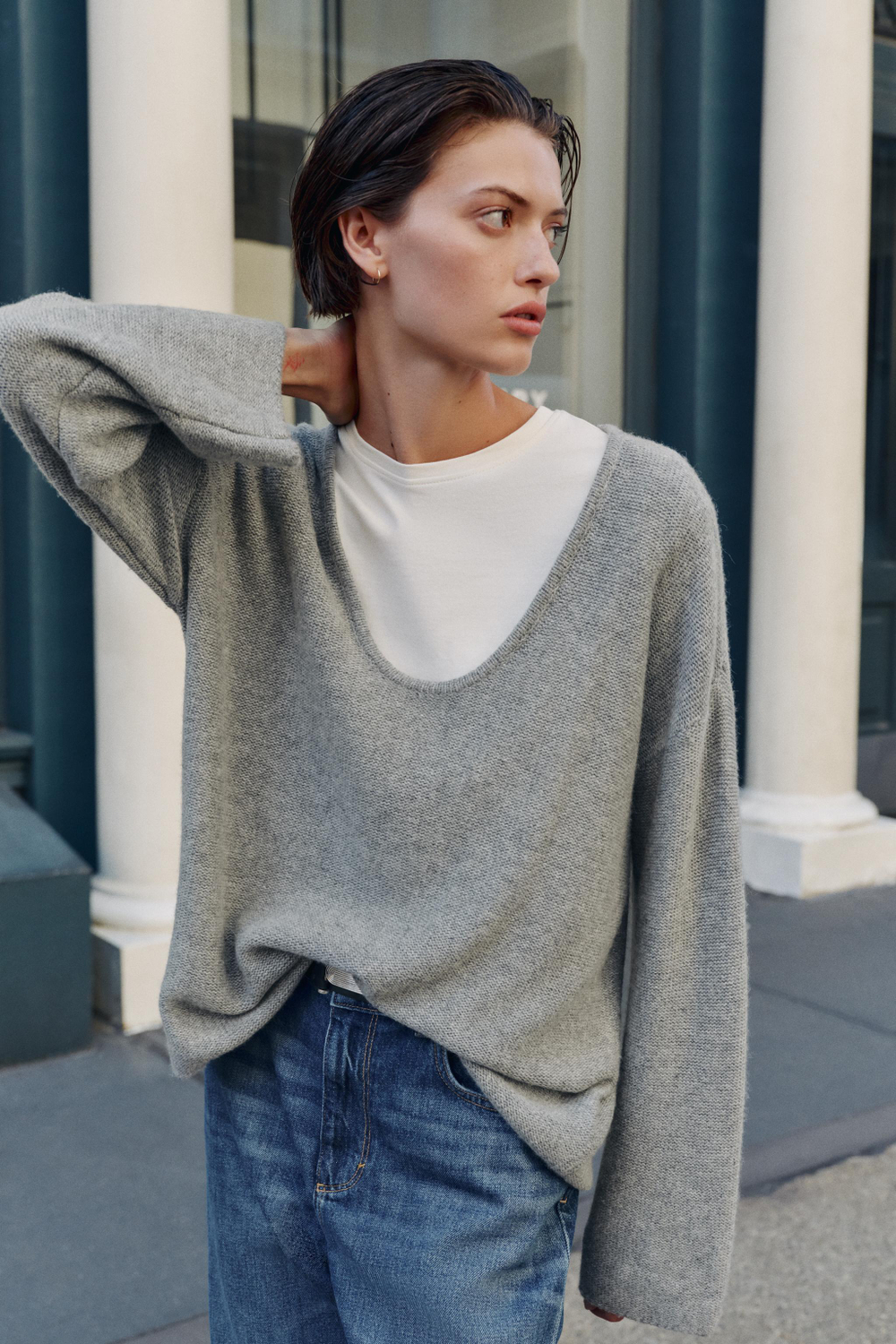 ДЖЕМПЕР С КРУГЛЫМ ВЫРЕЗОМ — ZARA