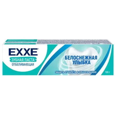 Паста зубная отбеливающая Белоснежная улыбка, 100 г EXXE