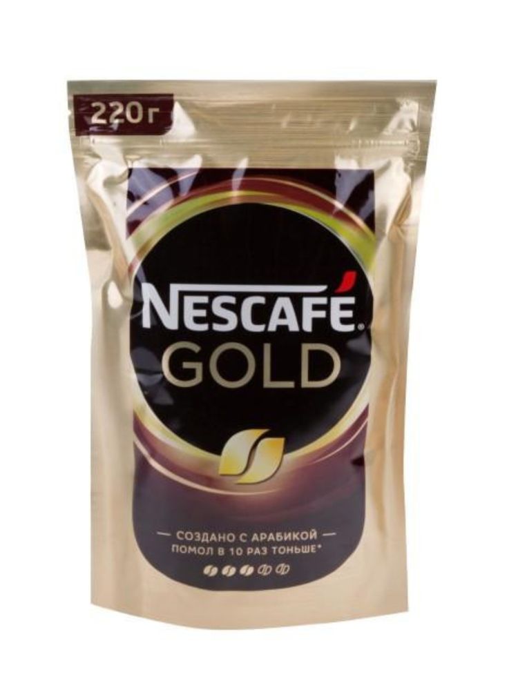 Кофе растворимый Nescafe Gold 220 г