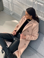 Пальто из шерсти Леди светло-бежевый