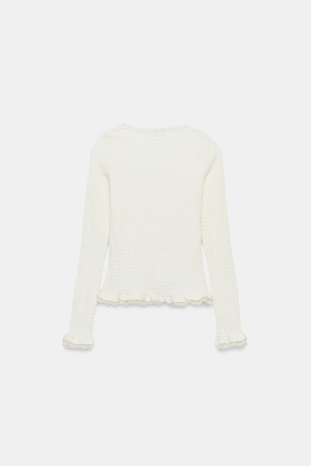 ZARA КОМБИНИРОВАННЫЙ КАРДИГАН, ЭКРЮ