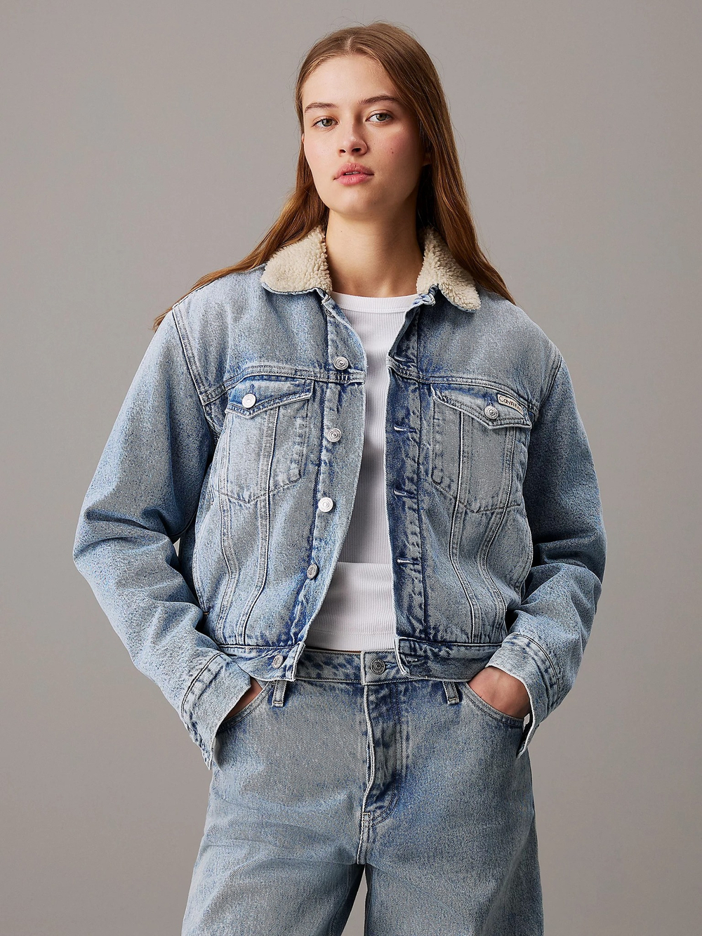 Куртка джинсовая утепленная женская CALVIN KLEIN JEANS