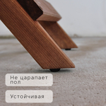 Скамья 103х47х88 Петра, складная садовая для балкона и дачи, массив сосны, Dipriz