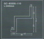 Карниз потолочный GC83335-110
