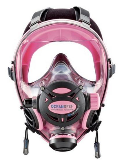 Полнолицевая маска Oceanreef Space G.Divers розовый