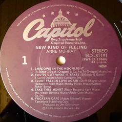 Виниловая пластинка Anne Murray ‎– New Kind Of Feeling LP