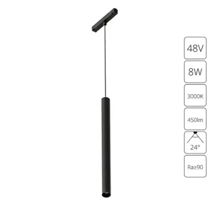 Магнитный трековый светильник Arte Lamp LINEA A4780SP-1BK, 1хLED