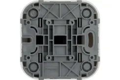 Выключатель Legrand Quteo 2-клавишный накладной белый 25971