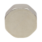 Заглушка латунь никель Ду 15 (1/2") ВР VALFEX VF.590.N.012