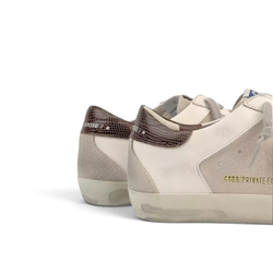 Men’s Super Star with suede inserts and lizard-print leather star
