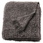Плед IKEA SANDBRODD (СЭНДБРОДД), Антрацит, 130х170 см
