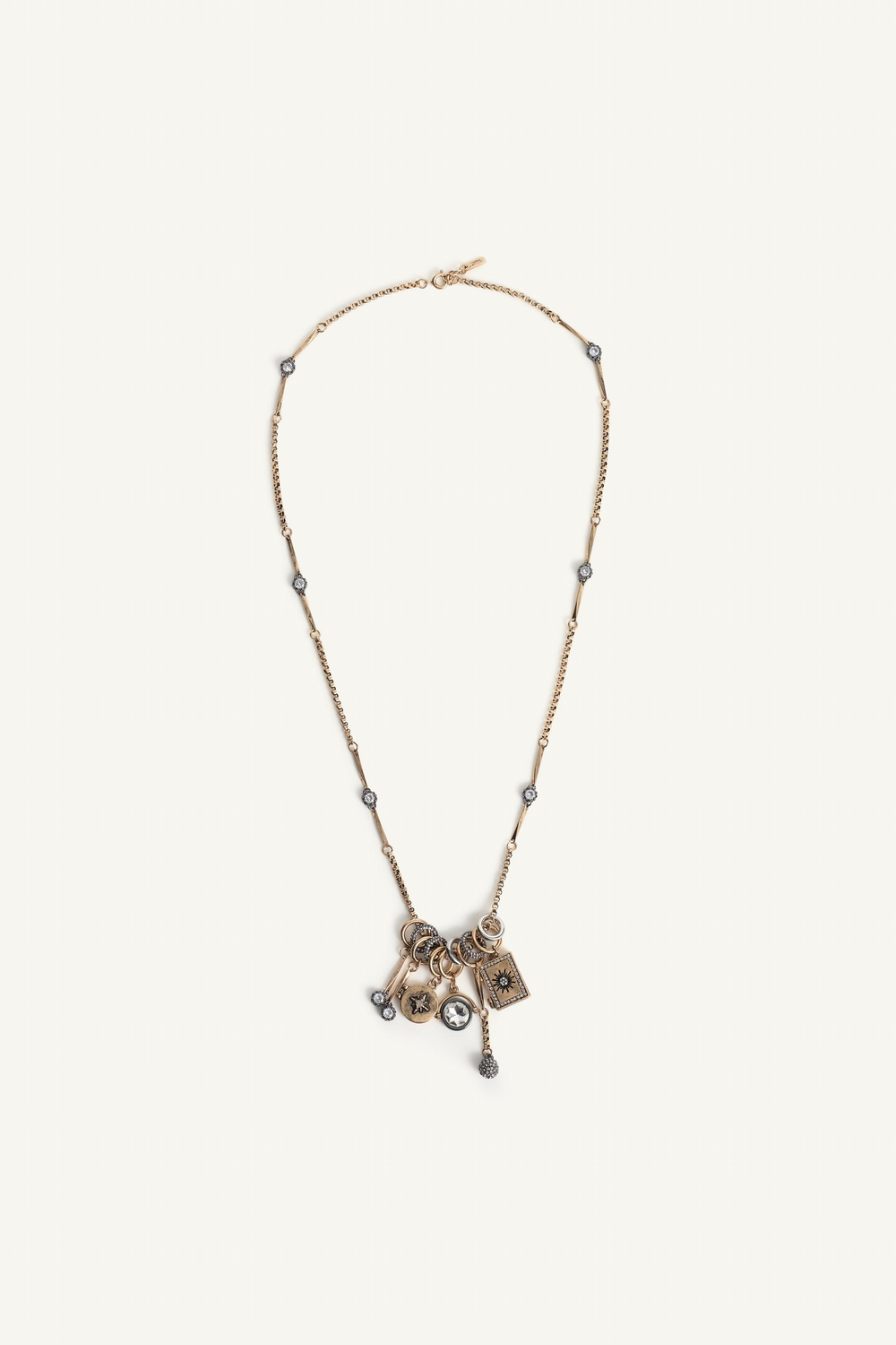 ZARA ДЛИННОЕ ОЖЕРЕЛЬЕ - LIMITED EDITION, ЗОЛОТОЙ/СЕРЕБРЯНЫЙ