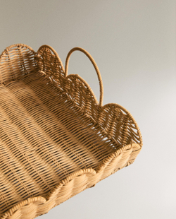 Поднос из ротанга Zara Home, фото 3