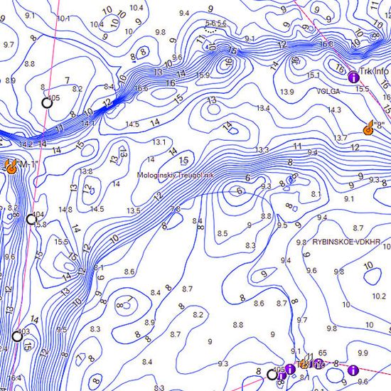 Каспийское море, нижняя Волга Garmin BlueChart G3 HXEU069R карта глубин 22.00 (2020)