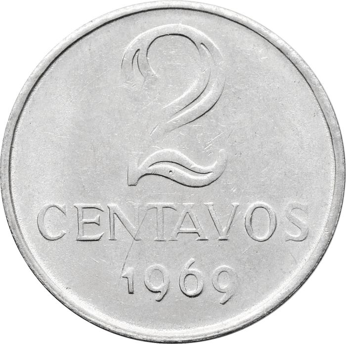2 сентаво 1969 Бразилия