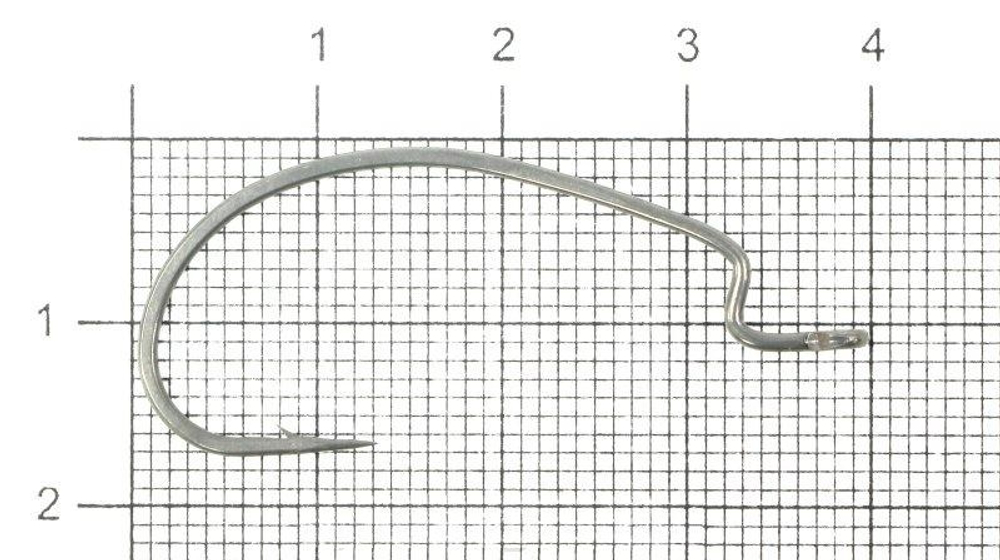 Крючки офсетные LUCKY JOHN LJHP350-K010 B (черный) №1/0, 8шт