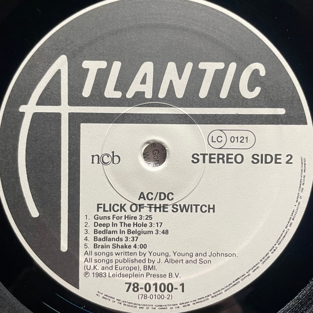 AC/DC ‎– Flick Of The Switch (Скандинавия 1983г.)